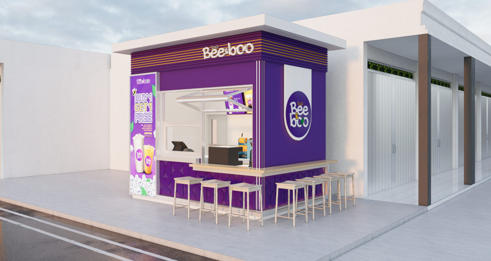 Konsep Booth Outdoor Bee & Boo